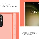 YATWIN Silicone Back Case for Samsung Galaxy S23 Ultra, Soft-Touch Phone Back Cover for Samsung Galaxy S23 Ultra - Pink gallery image