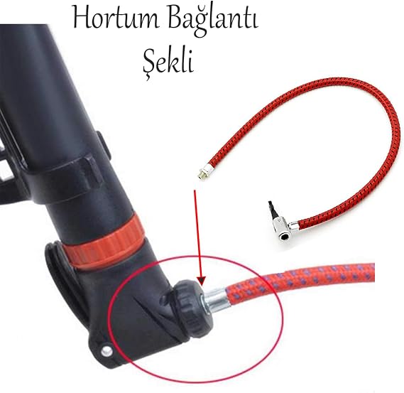 Bicycle Pump Hose Replacement 1 Non-Cut Sturdy 50 cm Standard