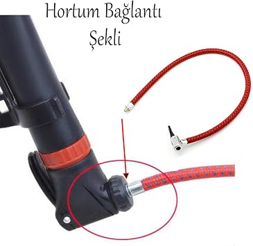 Bicycle Pump Hose Replacement 1 Non-Cut Sturdy 50 cm Standard