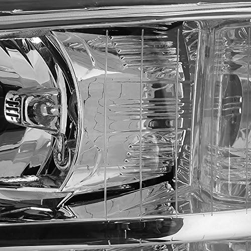 Spec-D Tuning 2LH-SIV07-RS Chevy Silverado 1500/2500/3500 HD Chrome Headlights Pair Left+Right