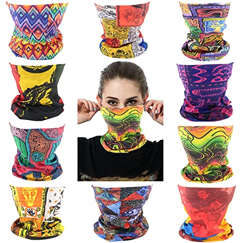 Image of Neck Gaiter Masks Tube Scarf,Seamless Bandanas Buffs Gators,Ourdoor Face Mask Face Covering Multi Headwear
