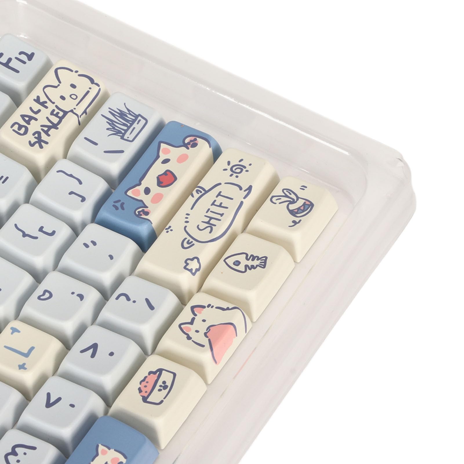 CHICIRIS 148 tasti per tastiera PBT a sublimazione, stile cartone animato, design ergonomico per gli appassionati di gioco su PC (#2)