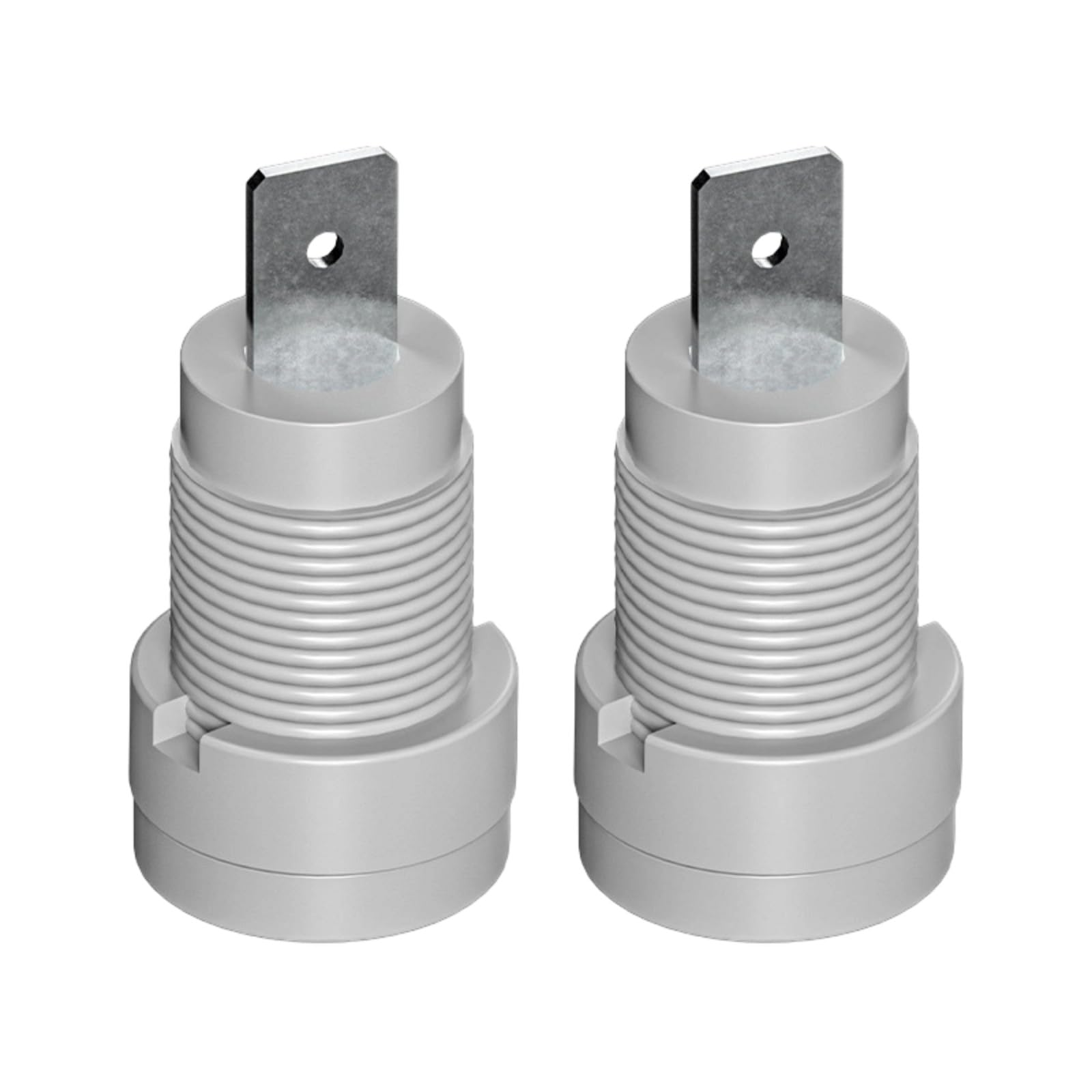 Kaccde Grey Easy Installation 4Mm Banana Plug Connectors Panel Mount Socket Binding Post Adapter Binding Post Wire Connector Banana Adapter