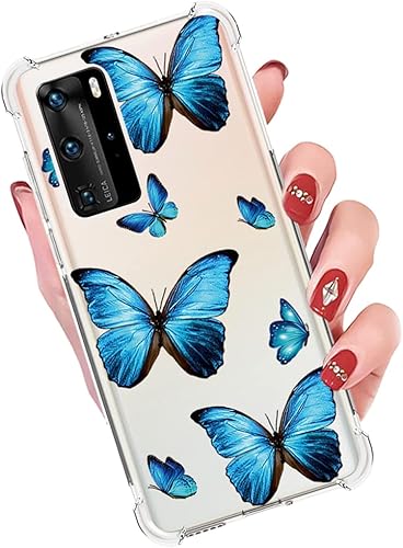 Miniatura 5 de Funda para Huawei P40 Pro, ELS-N04 ELS-NX9 Linda funda, transparente y flexible parachoques TPU suave goma silicona funda para teléfono Huawei P40