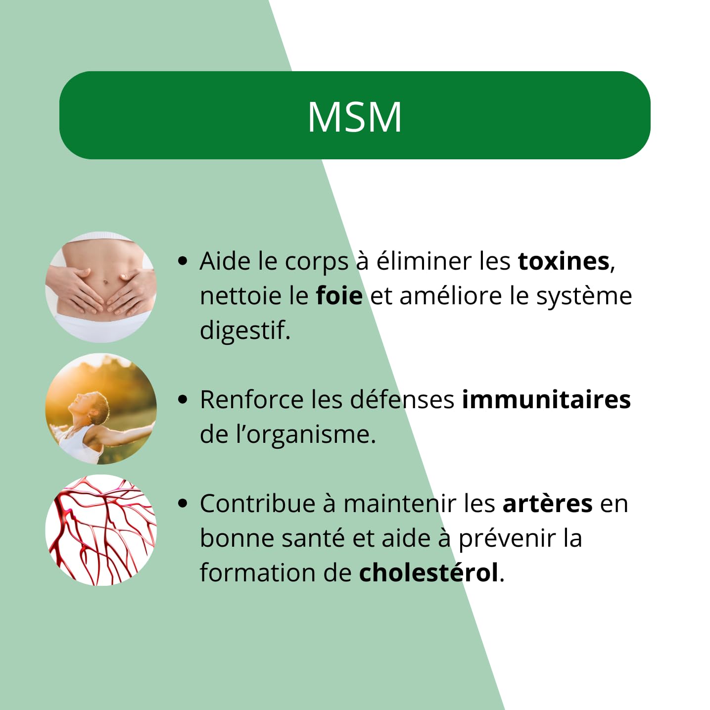 Silicium Glucosamine Chondroïtine MSM - 1000 ml - Sans paraben, sans lactose, sans arôme, sans OGM.