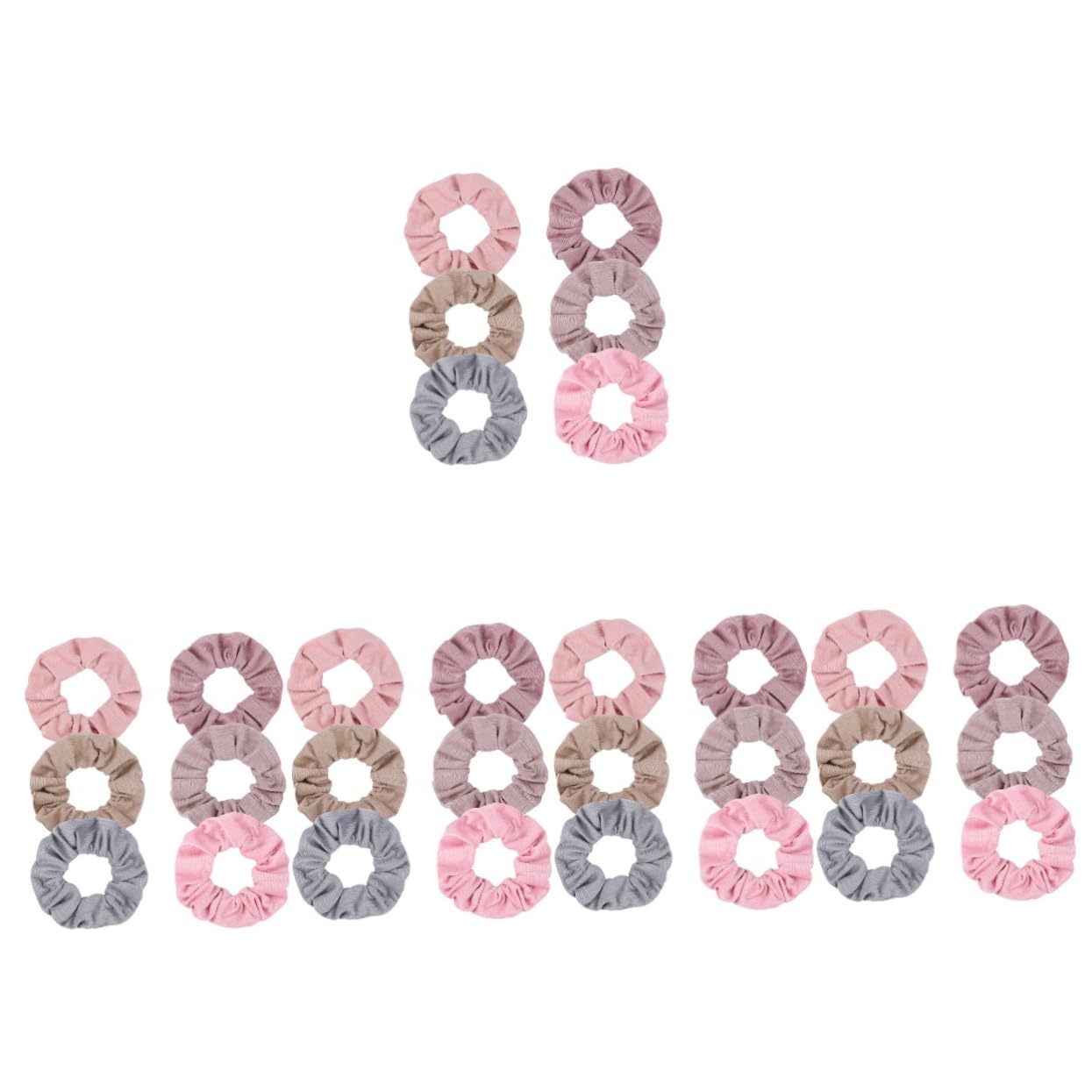 MAGICLULU 30 Piezas Anillo De Pelo Gomas Para El Pelo De Satén Scrunchy De Las Mujeres Accesorios Para El Cabello Para Mujeres Cuerdas Para El Cabello Banda Elástica Salvaje Paño
