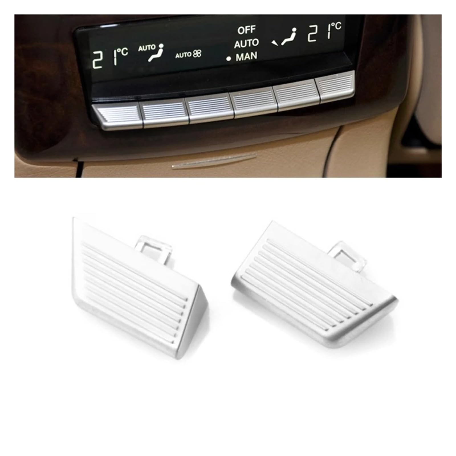 Przycisk pamięci siedzenia Pasuje do Benz klasy S W221 S300 350 400L pokrętło regulacji zagłówka tylnego siedzenia 1 sztuka(Armrest box buttons1)