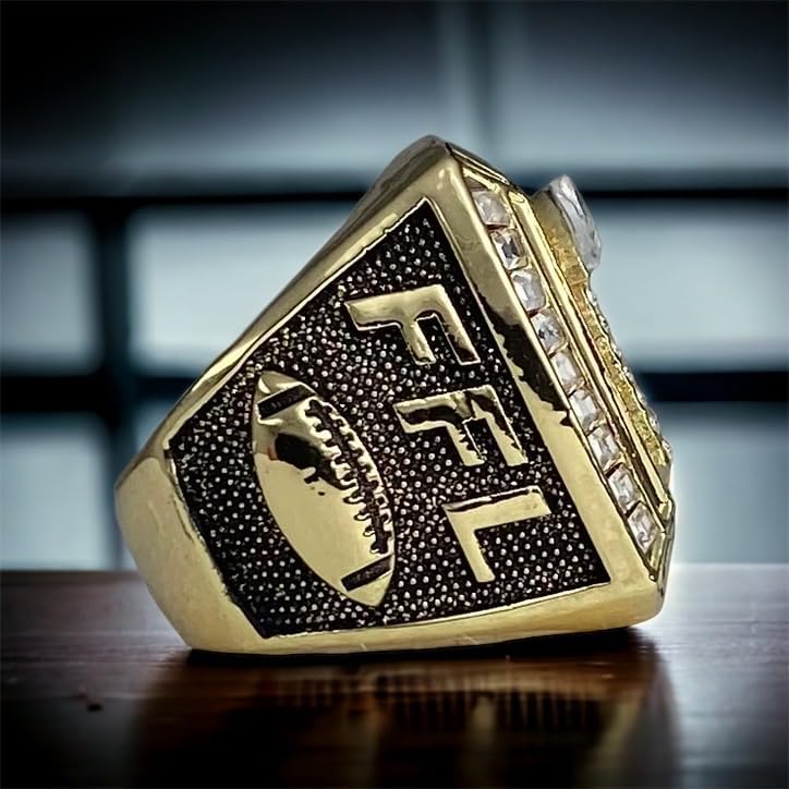 Miniatura 4 de Anillo Fantasy Football Championship 2023 Acabado dorado con soporte transparente  Talla 10 y 11