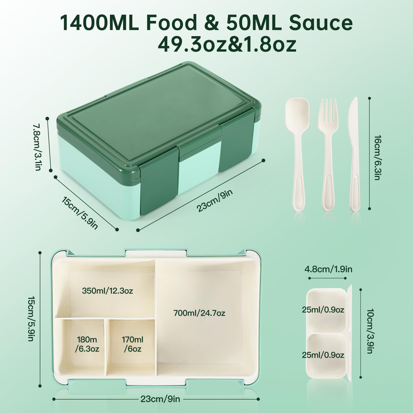 Lunch Box Bento Box Boîte à Déjeuner En Plastique Pour Enfant Adulte