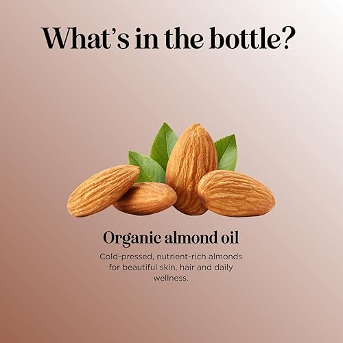 Miniatura 6 de Aceite orgánico puro de almendras dulces  Aceite orgánico de almendras para la piel del cabello y las uñas y aceite corporal orgánico hidratante