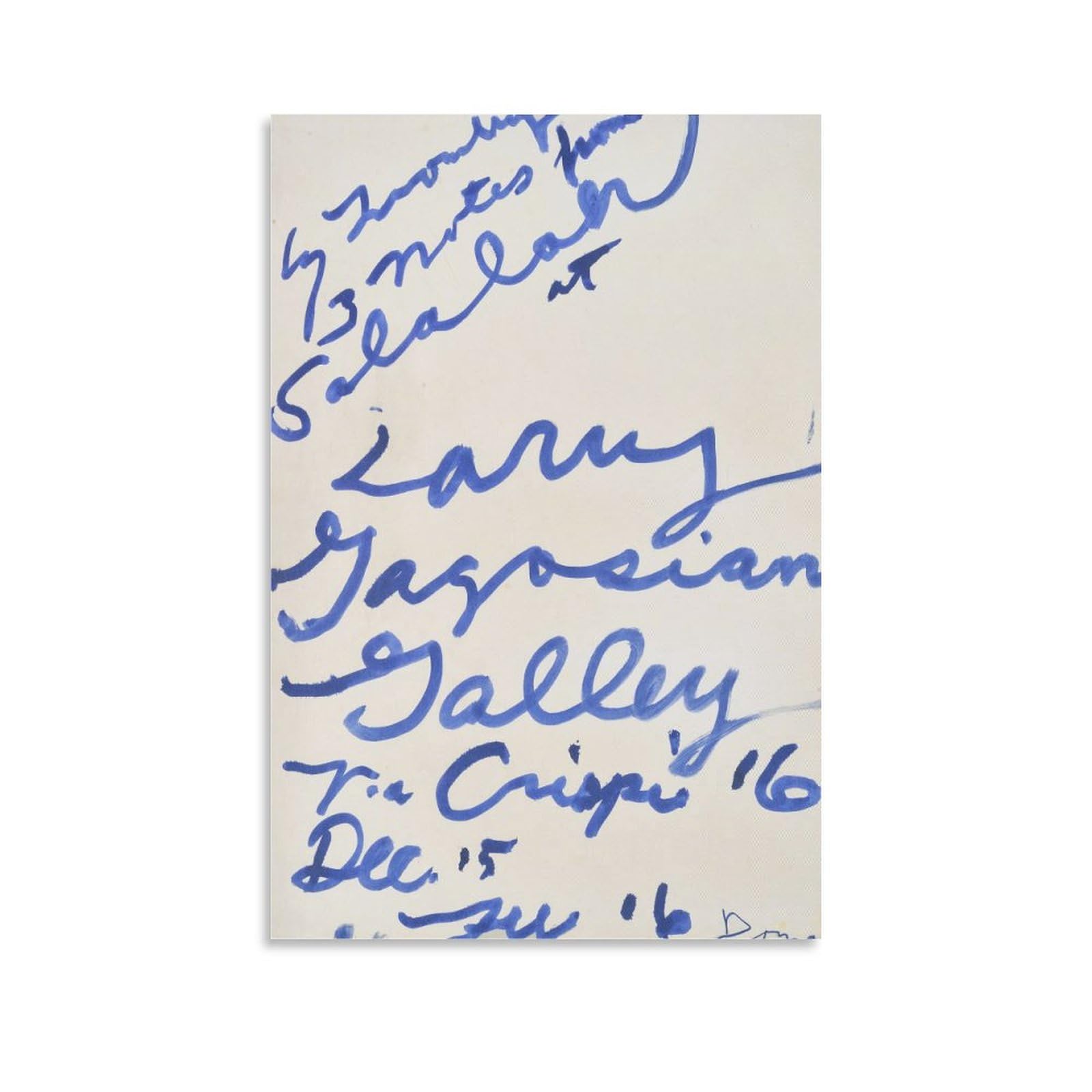 Amazon.co.jp: サイ・トゥオンブリー（ Cy Twombly）抽象的Three Notes 