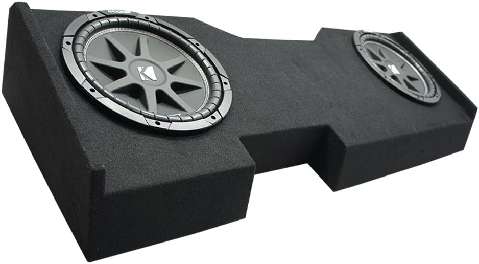 American Sound Connection - Compatible with 2014-2018 GMC Sierra Crew Cab Kicker Comp C12 Dual 12Sub Box Final 2 Ohm
