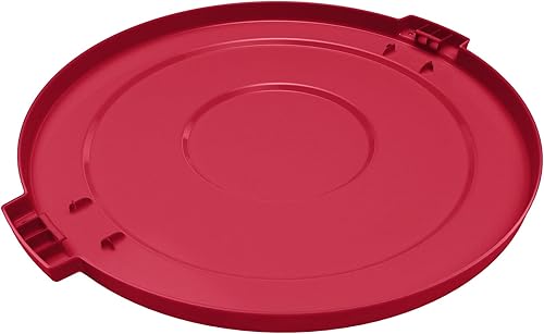 Miniatura 4 de SPARTA Bronco - Contenedor de basura con tapa redonda para desechos, 20 galones, color rojo (paquete de 6)