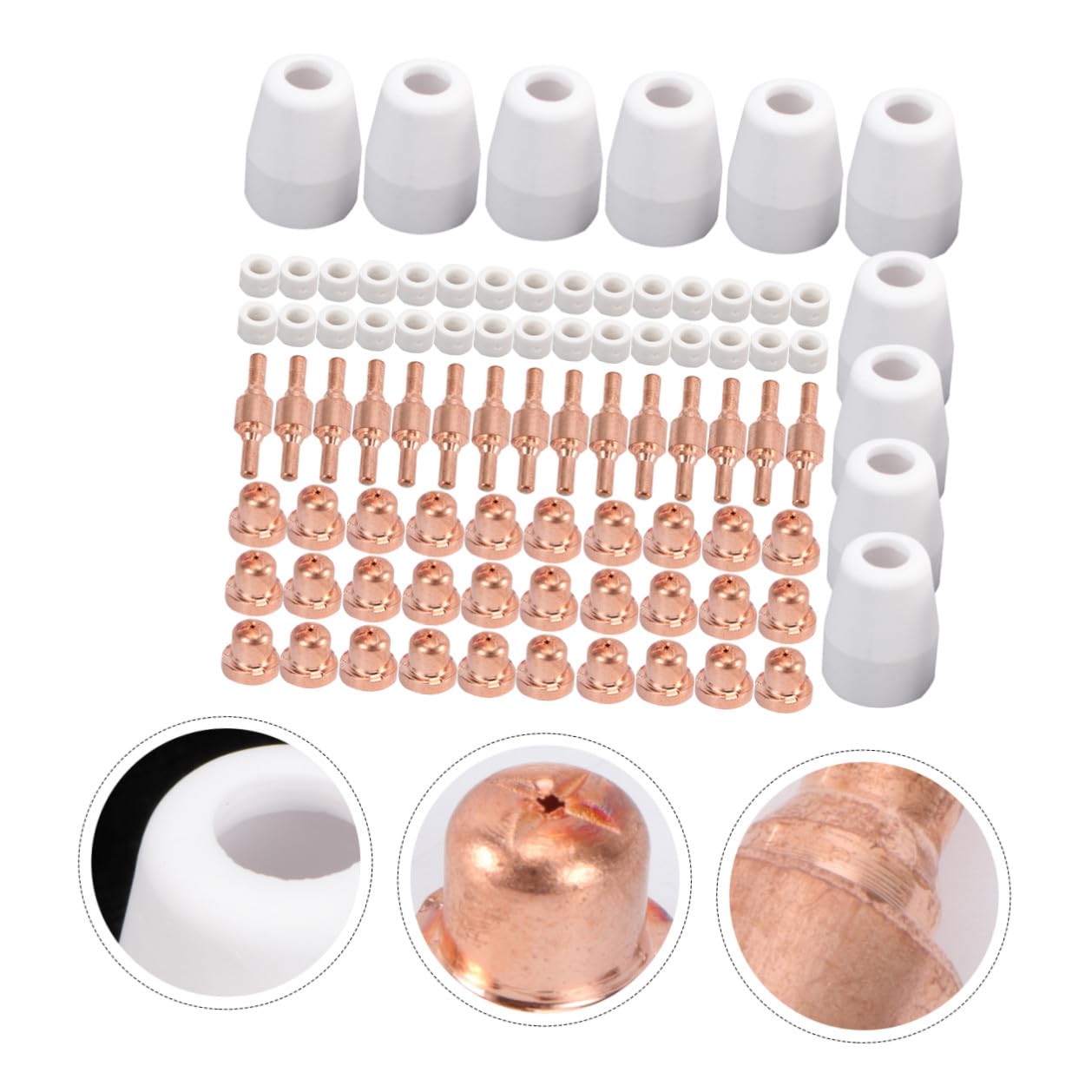 Puntas y Boquillas para Cortadora de Plasma Pt-31 y Cut-40d, 85 Piezas