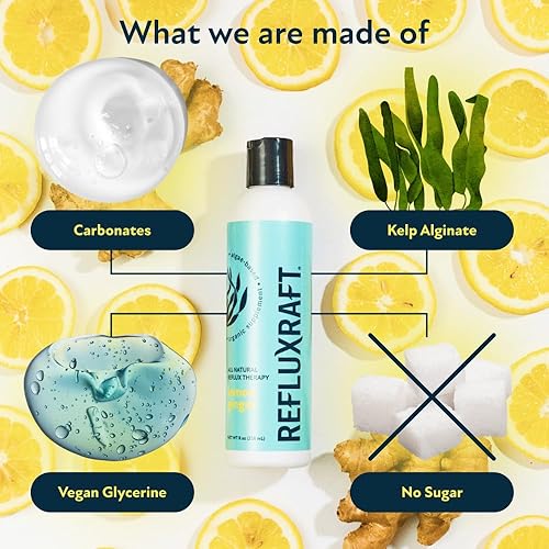 Miniatura 5 de Natural Acid Reflux Relief Supplement for GERD Relief, Heartburn, LPR and Indigestion Relief. Natural Alginate Therapy. 47 Servings Per Bottle.