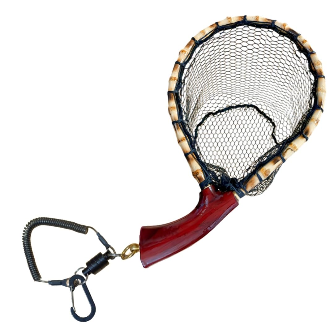 Amazon | Fi's+7 ランディングネット スパイラルコード付き 渓流 木製