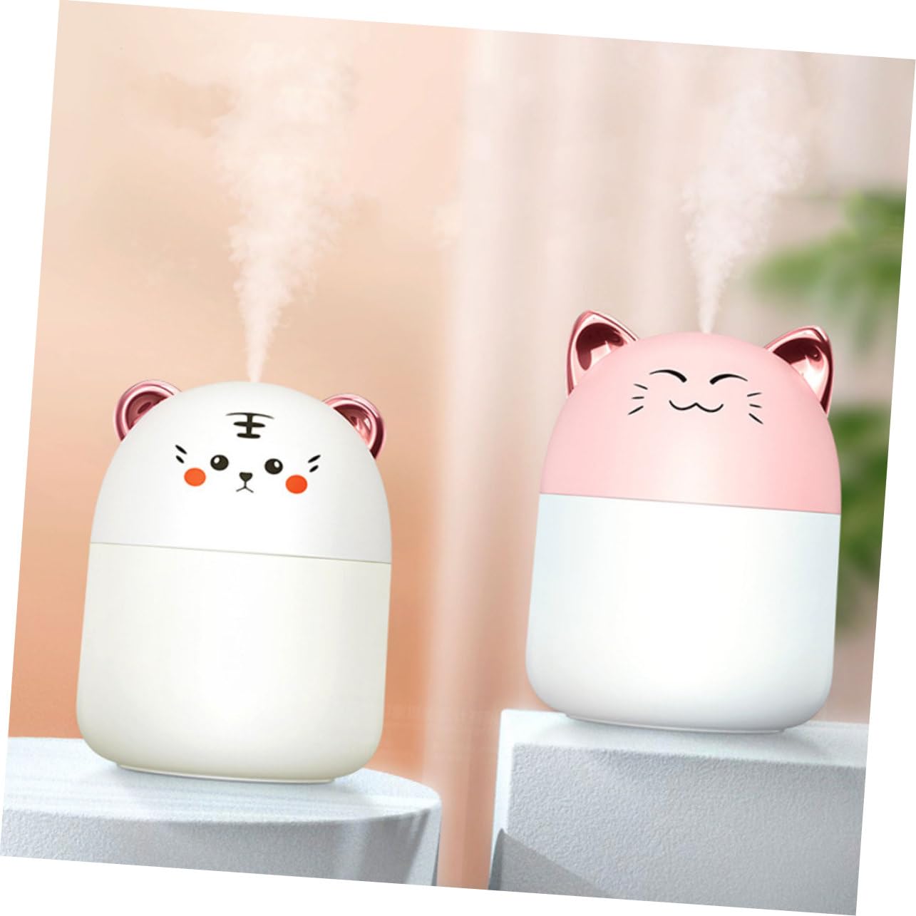 Amazon.co.jp: ETHZZLE 漫画の虎デザインミニ加湿器 250ML容量 静音