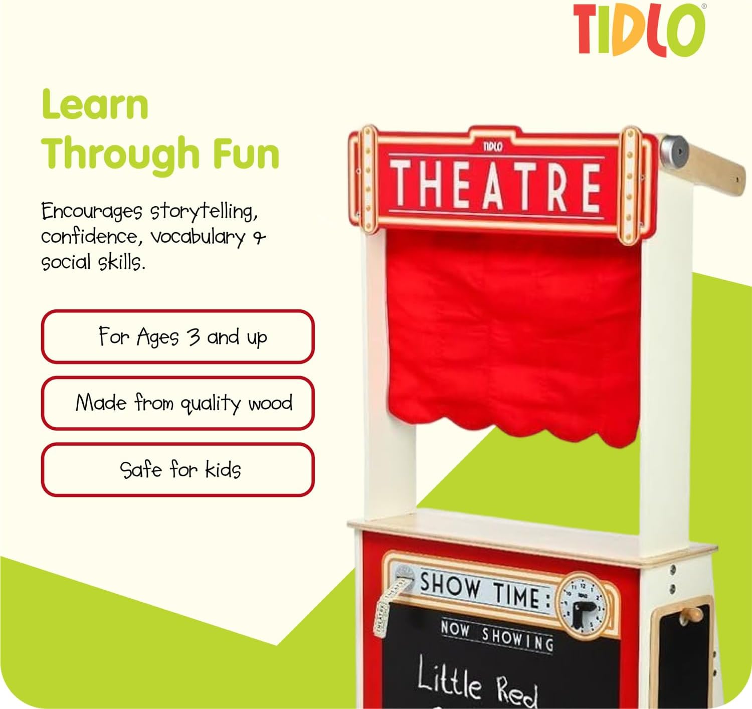 Tidlo Wooden Play Shop and Theatre
