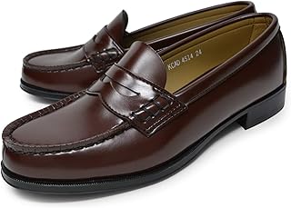 HARUTA ハルタ 4514 レディース ローファー 通学 学生 靴 2E ブラウン23.5cm