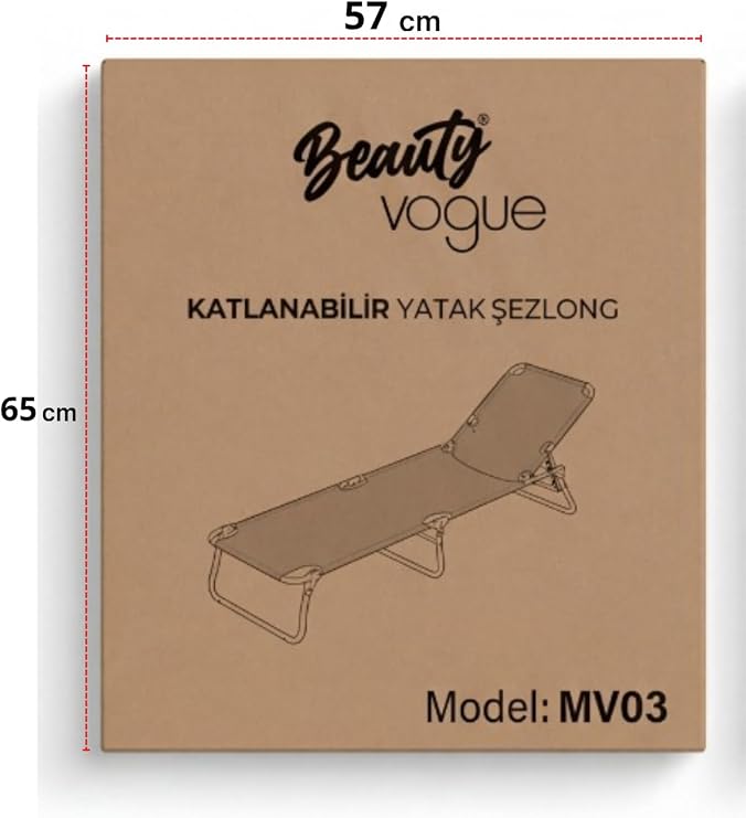 Katlanır Kademeli Şezlong Alüminyum Alaşımlı Fileli Plaj Havuz Yatağı