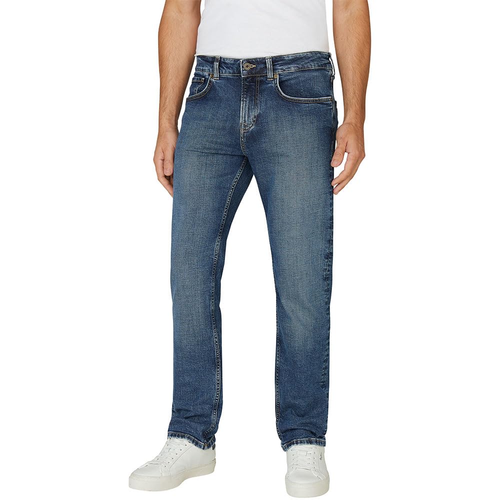 Pepe Jeans Men's Straight Jeans Cash Jeans, Blue(Denim-5AA), 32W/32L