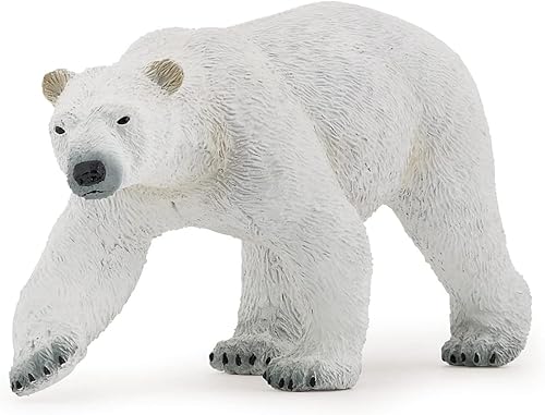 Papo -pintado a mano - figura -Wild Animal Kingdom - Oso Polar -50142 -Coleccionable - Para Niños - Adecuado para Niños y Niñas- A partir de 3 años