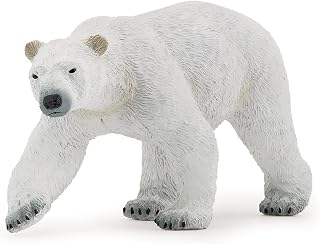 Papo -hand-painted - figurine -Wild animal kingdom - Polar Bear -50142 -Collectible - For Children - Suitable for Boys and Girls- From 3 years old