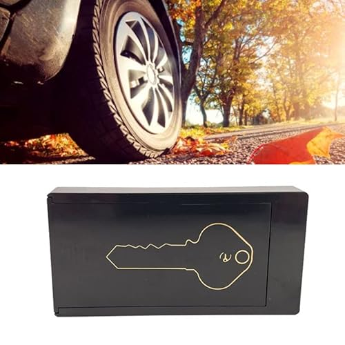 Magnetic Key Holder - Jumbo 3.8 X 2 Inches - Rugged Black Plastic Cases With Strong Magnets - Hide Key Holder Magnetic Car Key Safe, Emergency Key Box, Secret Hide A Key Case, House Home Key Safe (1) #TOP4