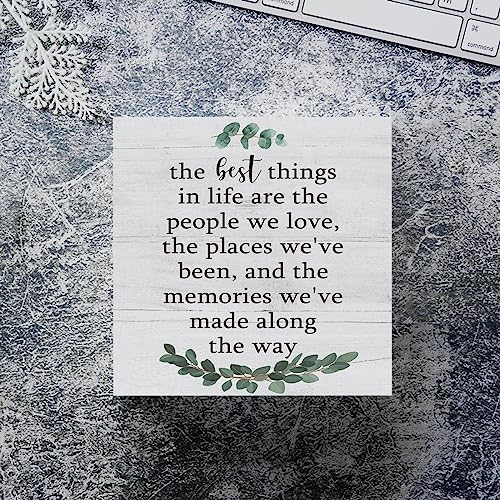 The-Best-Things-in-Life-Wooden-Box-Sign-Decorative-Inspirational-Quote-Wood-Box-Sign-Home-Office-Bedroom-Decor-Rustic-Farmhouse-Square-Desk-Decor-Sign-for-Shelf-5-x-5-Inches The Best Things in Life Wooden Box Sign Decorative Inspirational Quote Wood Box Sign Home Office Bedroom Decor Rustic Farmhouse Square Desk Decor Sign for Shelf 5 x 5 Inches