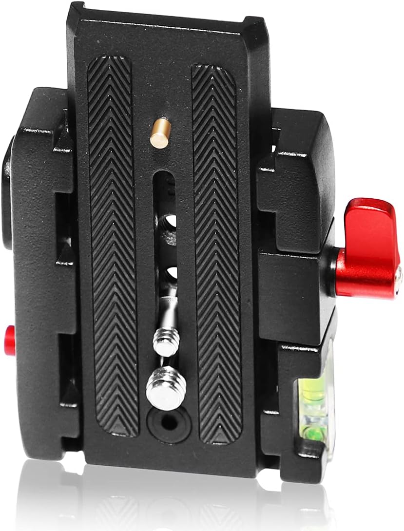 Prost Camera Quick Release Adapter Mount System with Slide Plate with 1/4" and 3/8" Screw for Tripod Ball Head