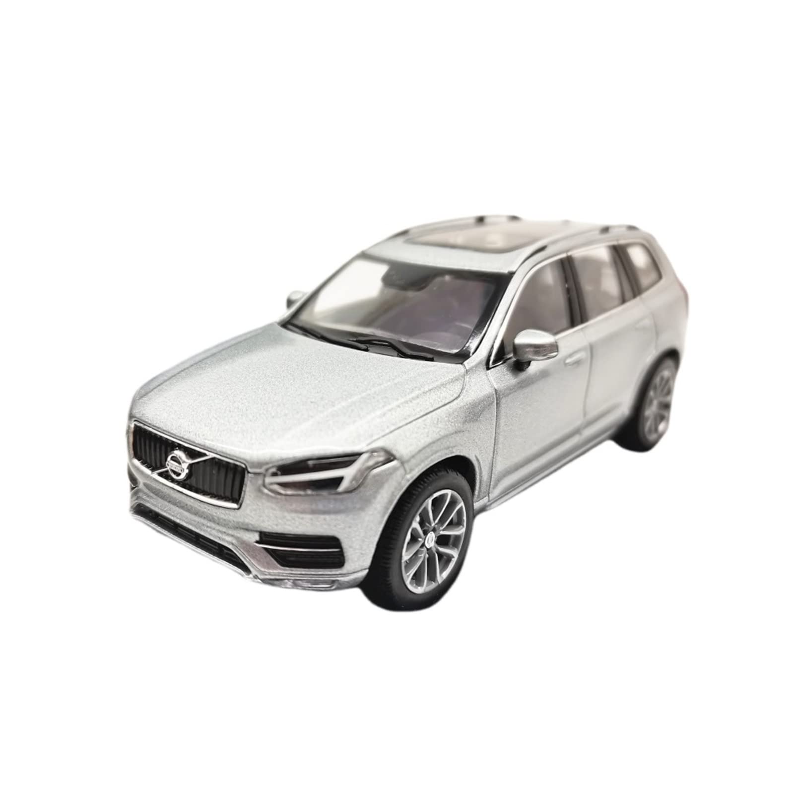 MANGRY Scale Car Model 1:43 for Volvo XC90 Silver SUV Alloy Static Model Simulation Vehicles Adult Collection Display