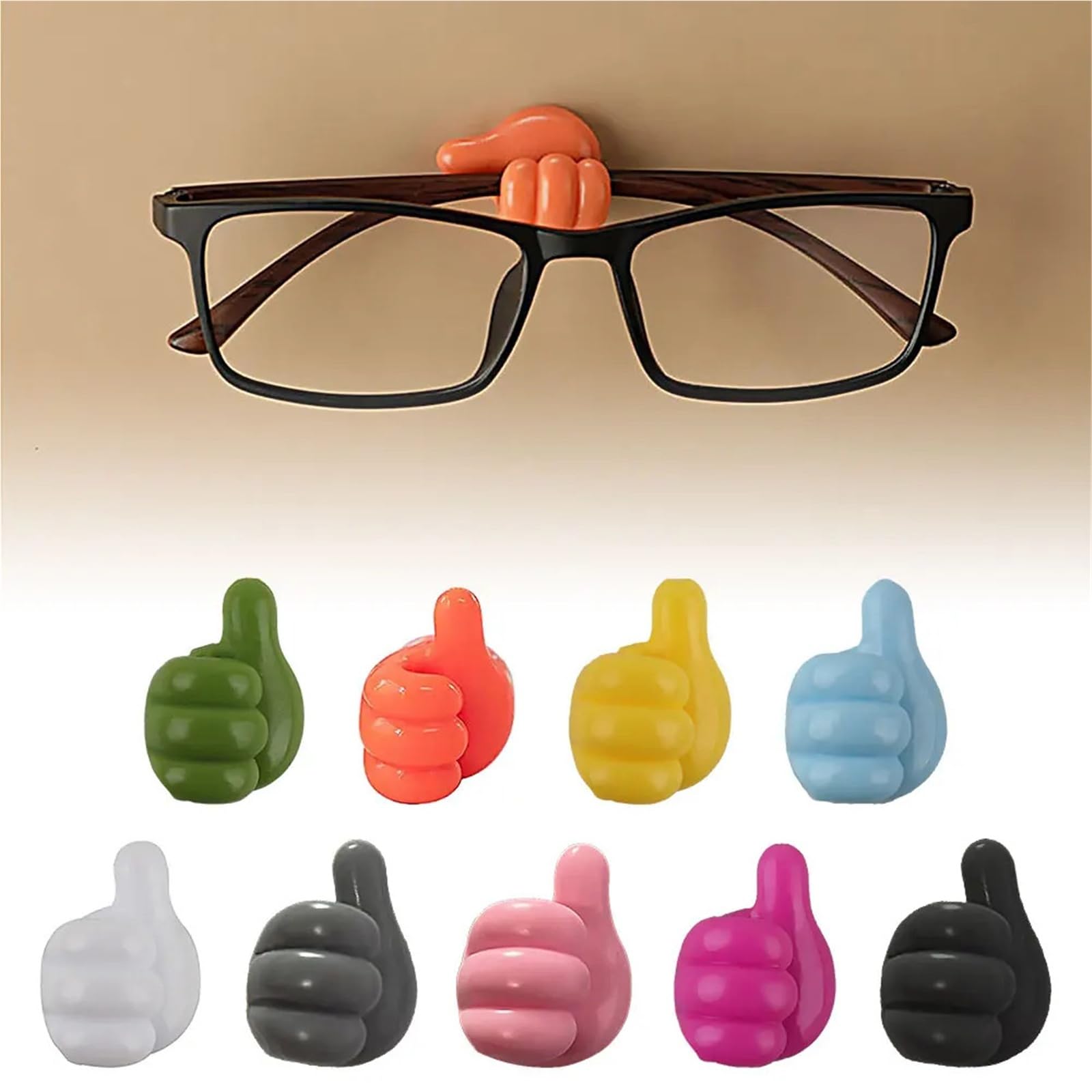 RJWKFOCF Mdingbao-Hoos Thumb Shape Self Adhesive Hooks Multifunctional Wall Traceless Hook Silicone Wall Thumb Hook? Strong Adhesive Wall Hooks(5pcs-Random Colours)