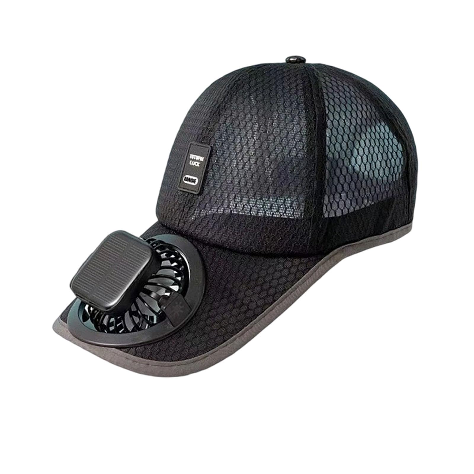 Jazuaiao Powered Cooling Baseball Cap with USB Rechargeable Battery and Adjustable Wind for Outdoor Activities Unisex Ventilated Cap