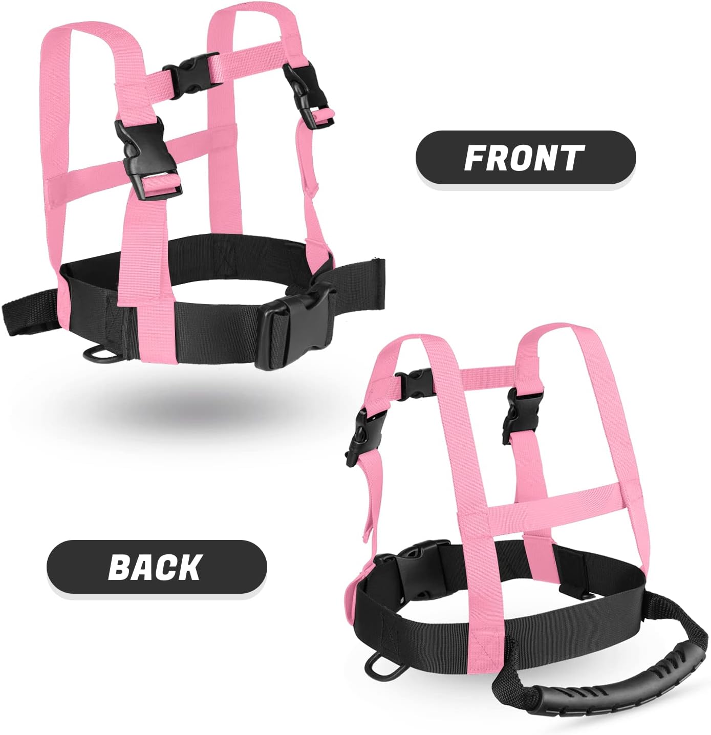 Odoland Kids Ski Snowboard Training Harness Toddler Skiing Harness with Removable Leash Speed Control Teaching for Beginners - Image 6