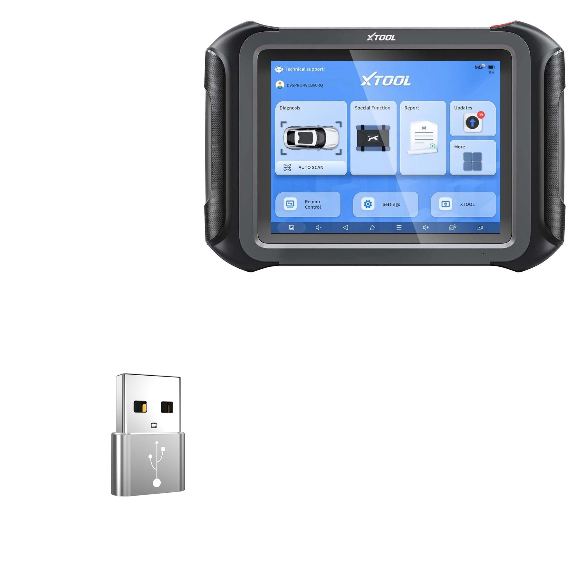 Adaptador USB-A a C compatible con XTool D9S Pro de 9.7 pulgadas en pack de 5 unidades gris 8