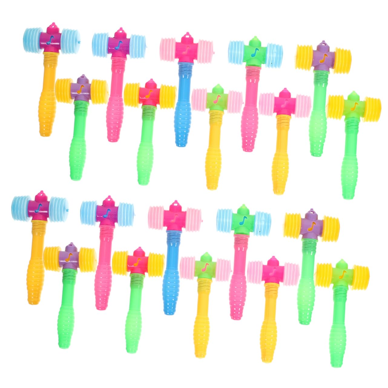 ERINGOGO 24Pcs Mallet Hitting Hammers for Fun Beating Plaything for Young