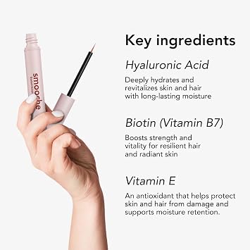 Smooche Eyelash Growth Serum Clinically Tested for Longer, Thicker Lashes in 8 Weeks Vegan, Hormone-Free & Cruelty-Free Lash Enhancer