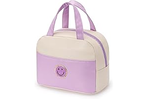 Purple and White Lunch Box