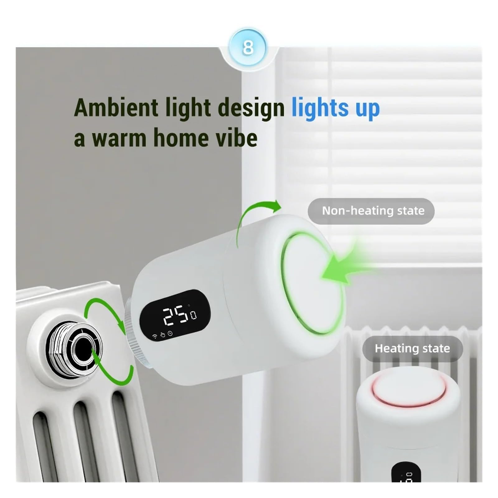 Zawór Termostatyczny Tuya Smart Zigbee3.0 Do Grzejników Z Podłączonym Zaworem Termostatycznym Zigbee(ME173-Zigbee 1pcs)