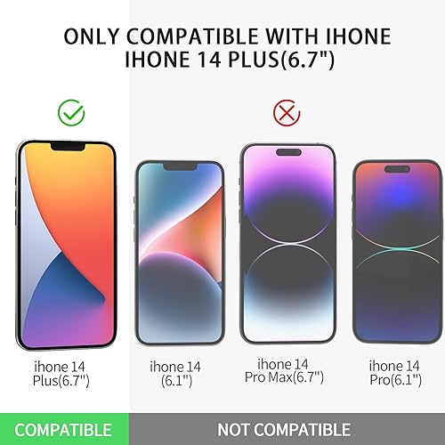 Miniatura 6 de Paquete de 2 protectores de pantalla de vidrio templado de 6.7 pulgadas para iPhone 14 PlusiPhone 13 Pro Max fácil instalación, cobertura completa,