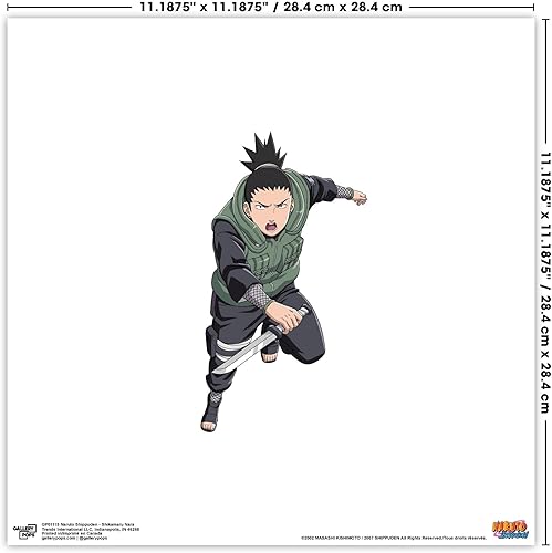 Miniatura 7 de Trends International Gallery Pops Naruto Shippuden - Arte de pared Shikamaru Nara, versión sin marco, 12 x 12 pulgadas