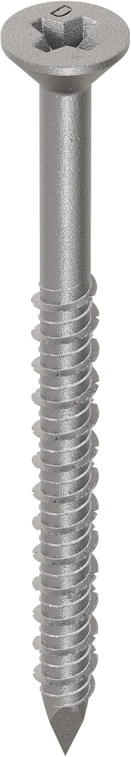 Simpson Strong-Tie TTN25314PFSS Titen 1/4 in. x 3-1/4 in. Phillips Flat-Head Stainless-Steel Concrete and Masonry Screw (100-Qty)