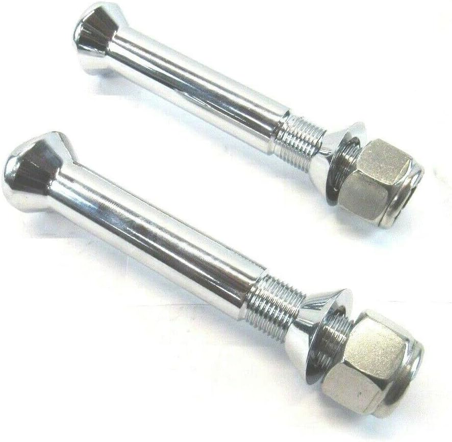 Compatible with Ford Model A Flat Top Axle Perch Bolt Set Compatible with Chrome C22610C 1928-34