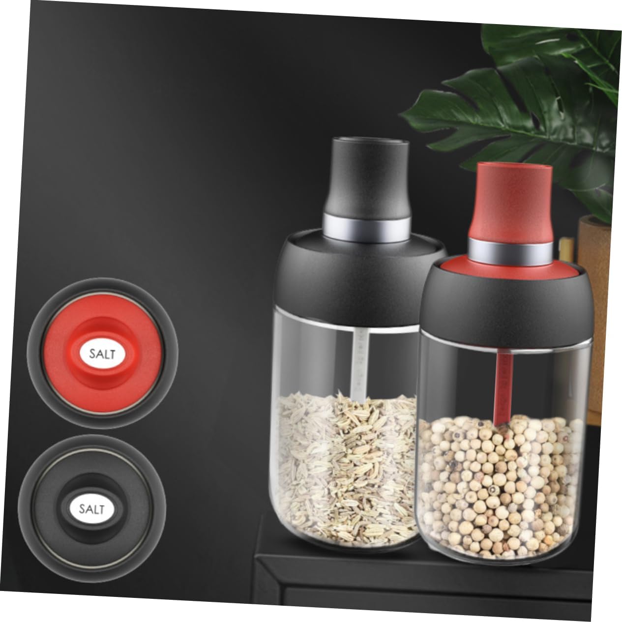3pcs Glass Seasoning Bottles and Cover Practical Honey and Containers for Kitchen Use Design for Storing Condiments and Ingredients