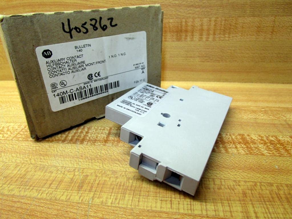 140M-C-ASA11 | ALLEN BRADLEY Auxiliary Contact Block, Side Mount, Screw Terminal, NO NC