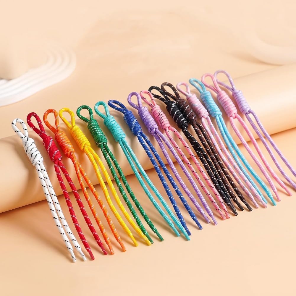 FYBownot Beading Kits 90 Pcs for Keychains Bag Clothes Charm Kit, Paracord 60 Pcs,Light Gold Spring O Ring 30 Pcs,DIY Colorful Paracord Rope Keychain