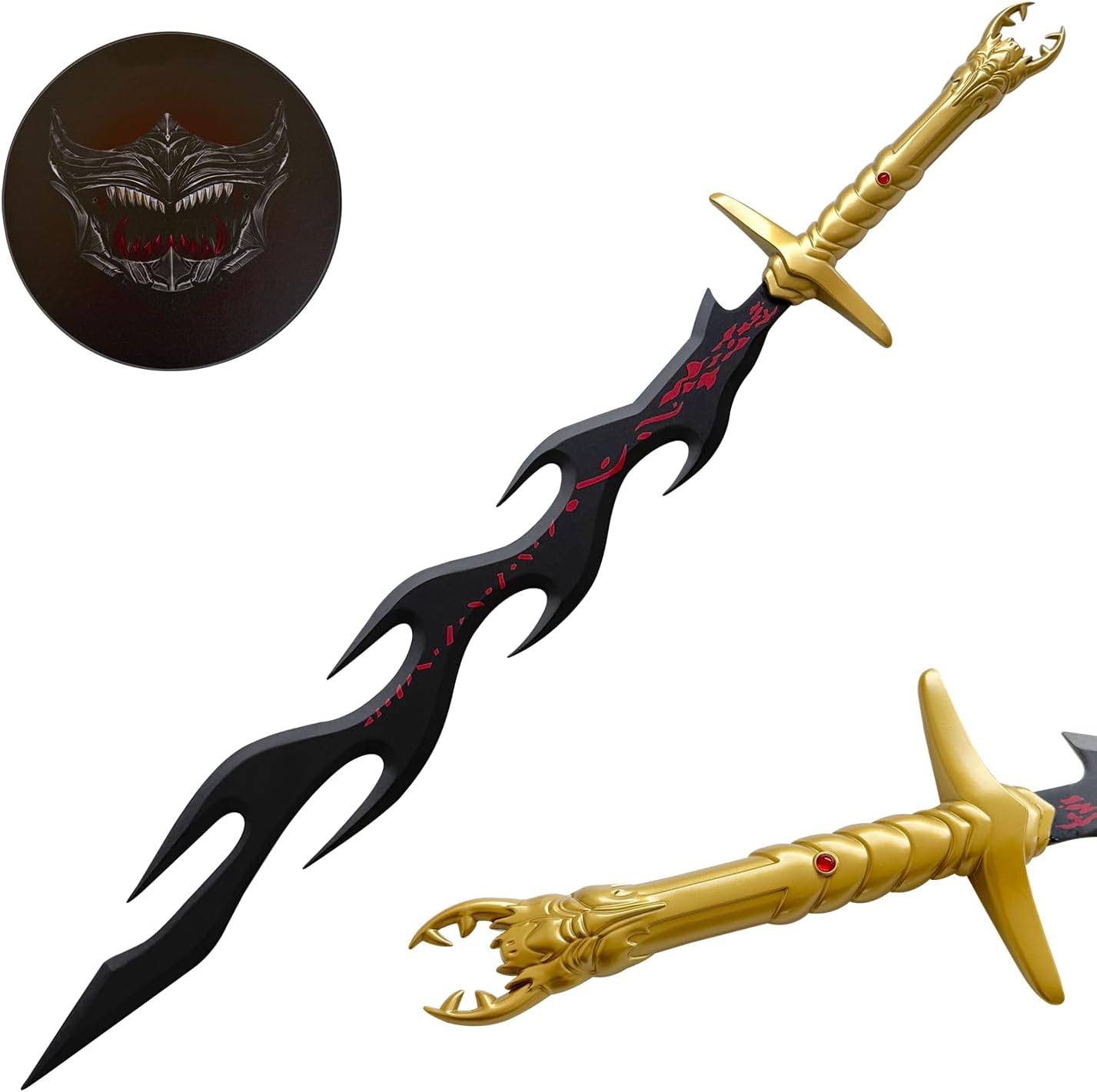 39.8" Anime Dark Dragon Blade Yakumo Sword for Cosplay, Collection
