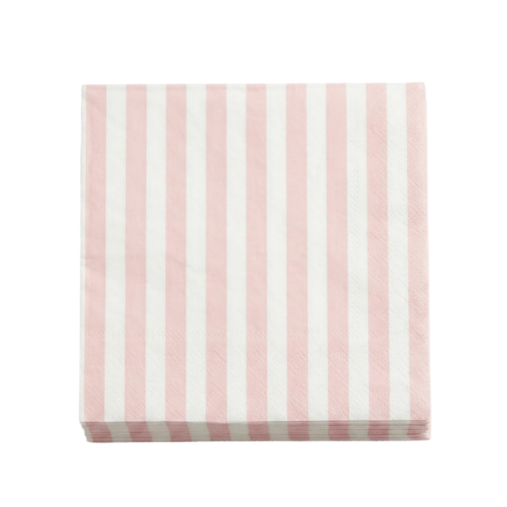 Soft and Striped Paper Napkins, 33x33cm, 40-Count - 2-Ply Thick, Absorbent, Skin-Friendly, Eco-Friendly, for Parties, Birthdays, Decorations, Daily Use, Table Settings, Textured Surface