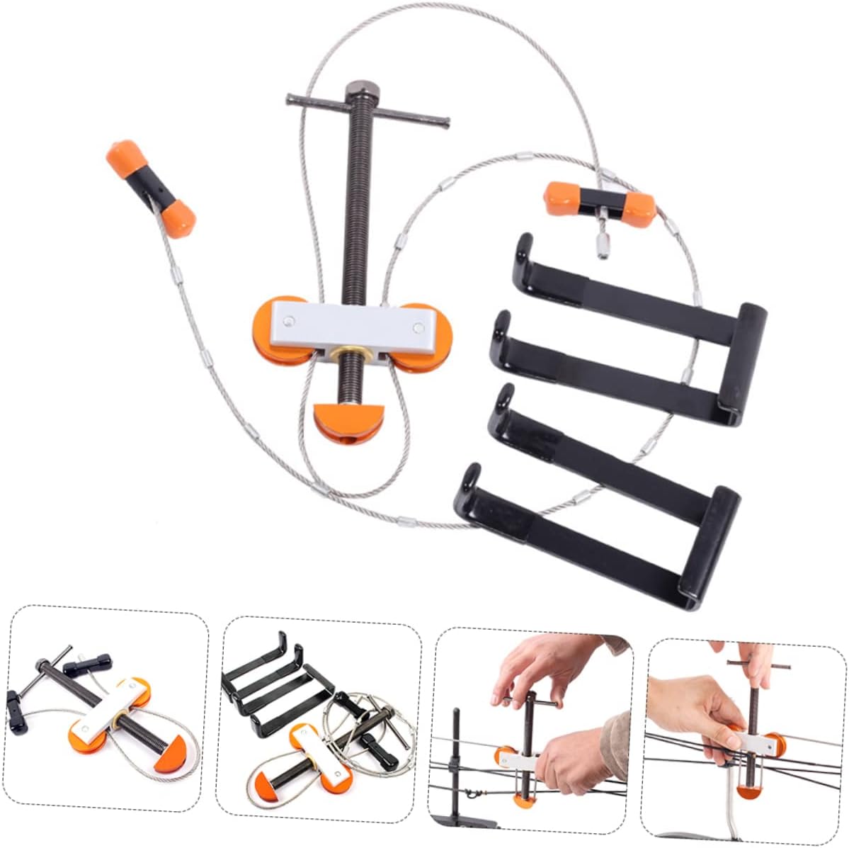 balacoo Compound Bow String Changing Tool Set Professional Steel Installation Accessory for Archery Sturdy and Lightweight Bow Repairing Equipment for Outdoor Use