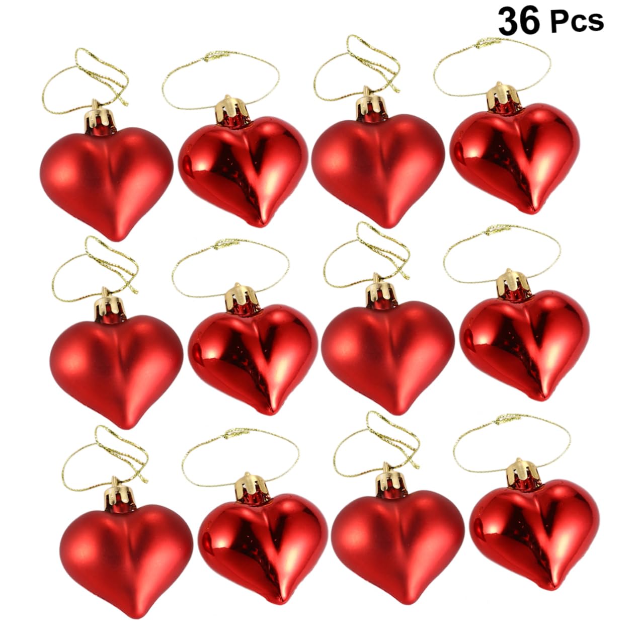 Amosfun 3 Juegos Adornos Colgantes Decoración Fiesta Amor Decoración Fiesta San Valentín Adorno De De Corazón De Colgante e De Boda Rojo 36 Uds * 3